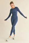 Midnight Blue Seamless Cable Knit Long Sleeve Top & Legging - TallyMidnight Blue Seamless Cable Knit Long Sleeve Top & Legging17112811900850YPS5200-MIDNIGHTBLUEMidnight Blue Seamless Cable Knit Long Sleeve Top & Legging