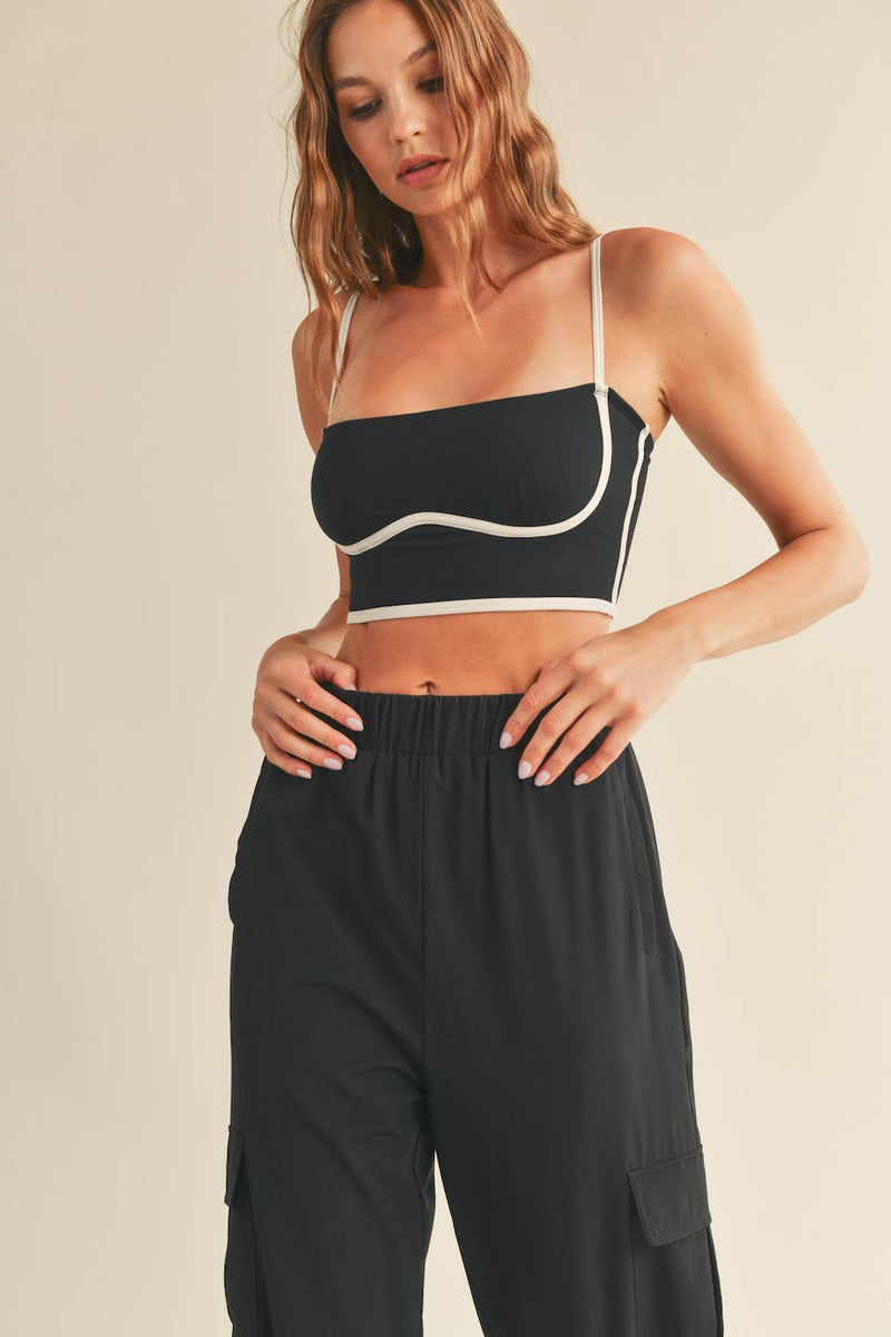 Women's Tank top with cut-out Oval D logo | Black | Diesel