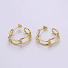 24k Gold Chained Link Hoops - Tally24k Gold Chained Link HoopsQ52824k Gold Chained Link Hoops