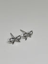 Silver Take a Bow Earrings