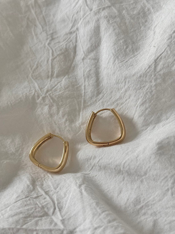 MINIMALIST TRIANGLE HOOP EARRINGS - 14K GOLD FILLED - TallyMINIMALIST TRIANGLE HOOP EARRINGS - 14K GOLD FILLED47335652262194AE901MINIMALIST TRIANGLE HOOP EARRINGS - 14K GOLD FILLED