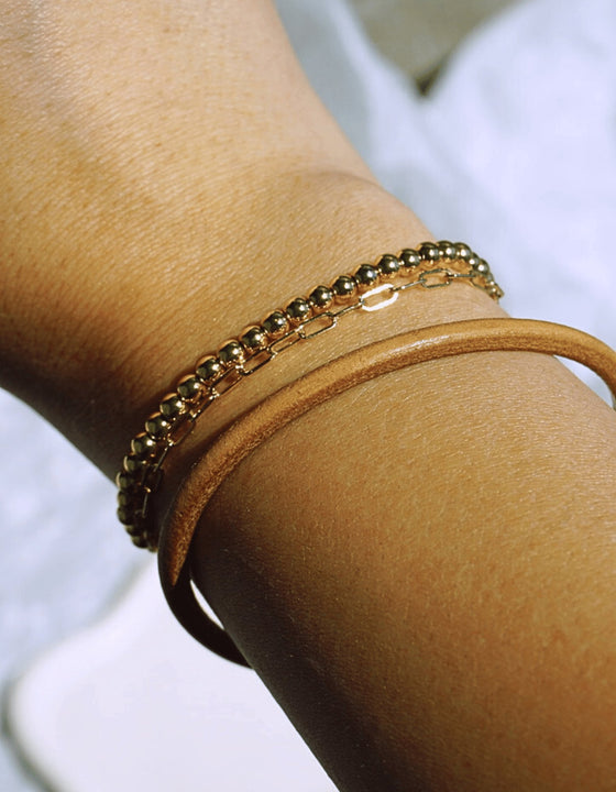 The Stable Bracelet - TallyThe Stable BraceletleatherbraceletwgoldThe Stable Bracelet