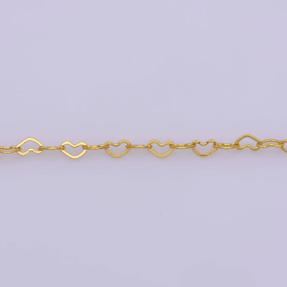 24K Gold Filled 1.6mm Heart Chain Necklace With Spring Clasp - Tally24K Gold Filled 1.6mm Heart Chain Necklace With Spring ClaspWA-37124K Gold Filled 1.6mm Heart Chain Necklace With Spring Clasp