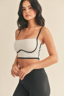  Cream Sculpt Bra Tank - TallyCream Sculpt Bra TankTP7223-CREAMCream Sculpt Bra Tank