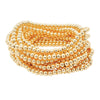 Gold Bead Plated Stretch Bracelet - TallyGold Bead Plated Stretch Bracelet47231110906162B3203-GGold Bead Plated Stretch Bracelet