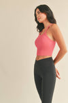 Pink Ribbed Seamless Crop Top - TallyPink Ribbed Seamless Crop TopTP5002-PINKPink Ribbed Seamless Crop Top