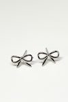 Silver Take a Bow Earrings - TallySilver Take a Bow EarringsSilver Take a Bow Earrings