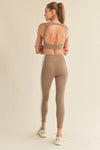 Taupe Contrast Top & Legging Set - TallyTaupe Contrast Top & Legging Set20340730847282YPS7216-TAUPETaupe Contrast Top & Legging Set