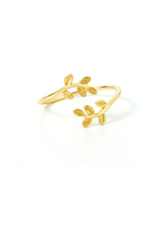  THE GOLD LEAF RING - TallyTHE GOLD LEAF RINGR9170-GTHE GOLD LEAF RING