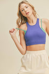 The Tally Ribbed Double Layer Tank - TallyThe Tally Ribbed Double Layer TankTP5006-BLUEThe Tally Ribbed Double Layer Tank