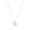 White Coin Cross Necklace - TallyWhite Coin Cross NecklaceN3261-GRSWhite Coin Cross Necklace